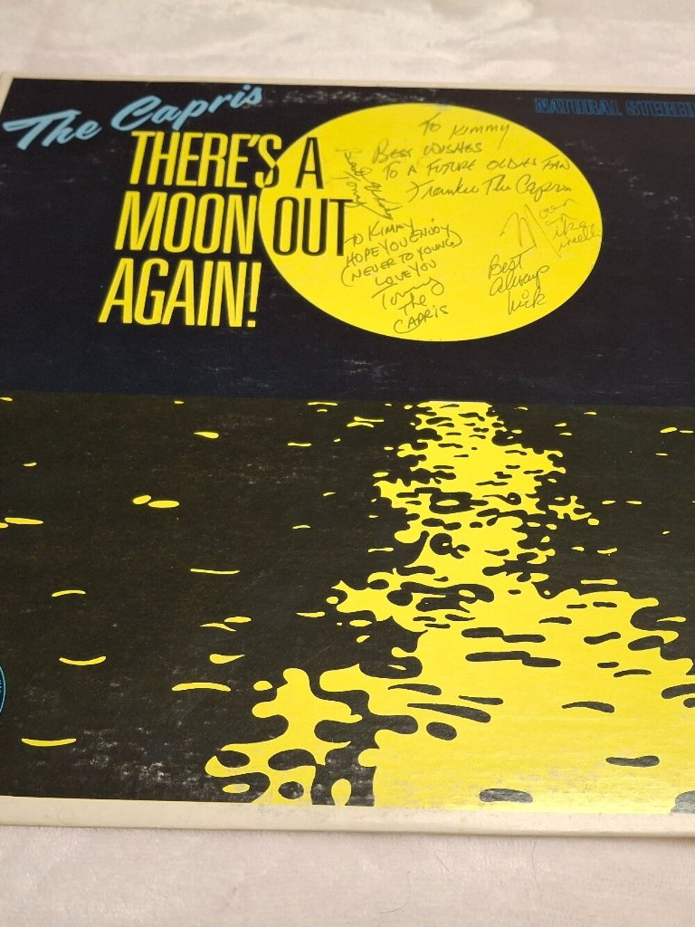 The Capris There’s A Moon Out Again! AUTOGRAPHED By All 5 Members